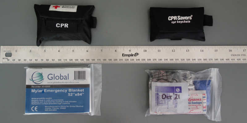 Three EMS ECD First Aid Kits