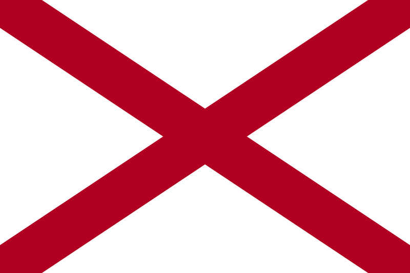 Flag of Alabama, USA