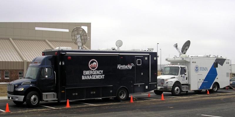 Kentucky and FEMA Response Vehicles