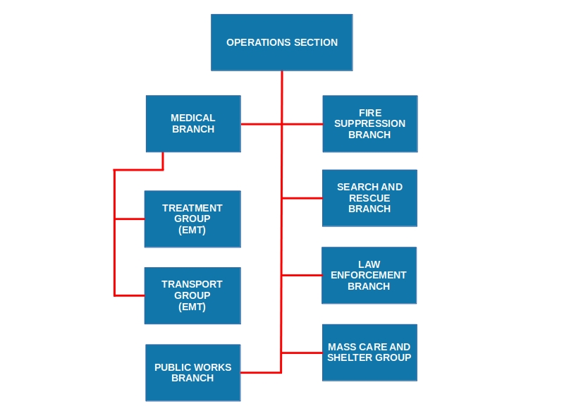 Operations-Medical ICS Management Structure